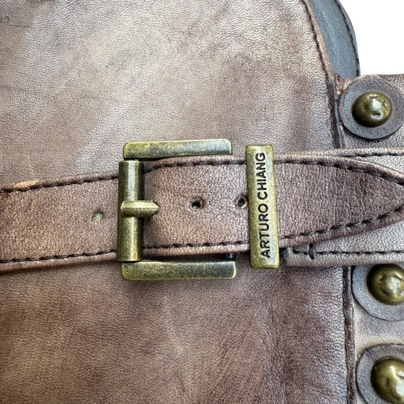 Arturo Chiang Brown Over the Knee Boots Leather Equestrian Style Size 8M - Picture 7 of 12